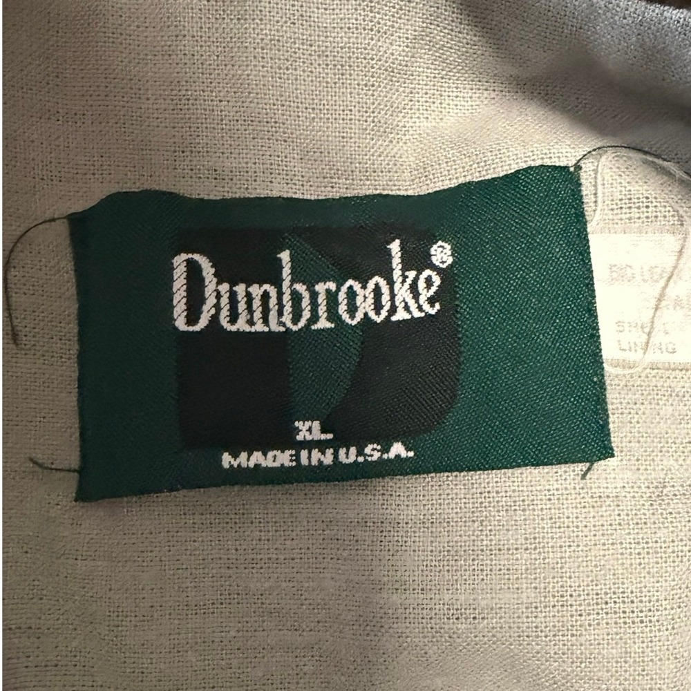 Vintage Dunbrooke Coaches Jacket Brown Mens XL Windbreaker Snap Front - Picture 3 of 3